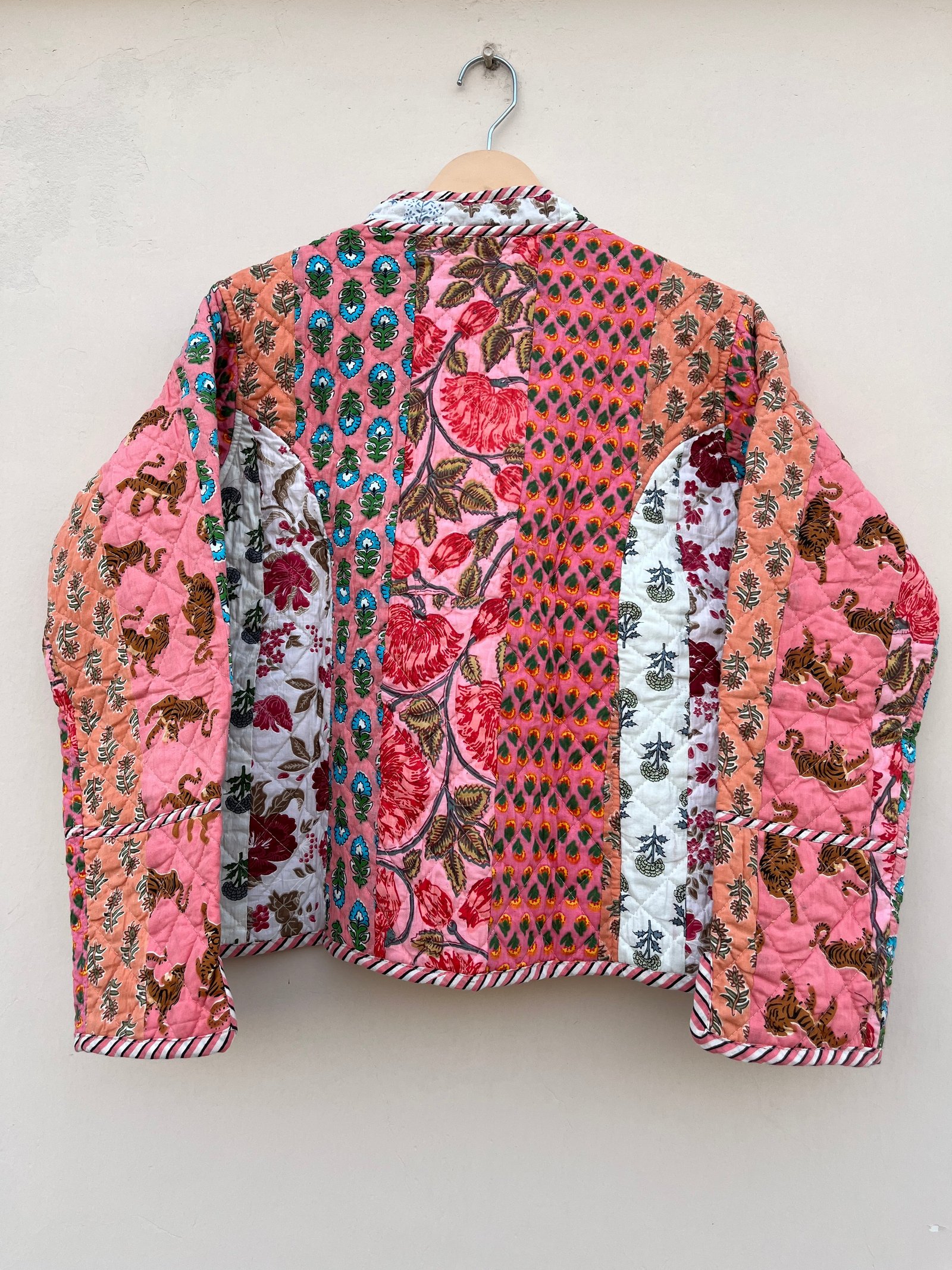 Blush Bloom Patchwork Quilt Jacket