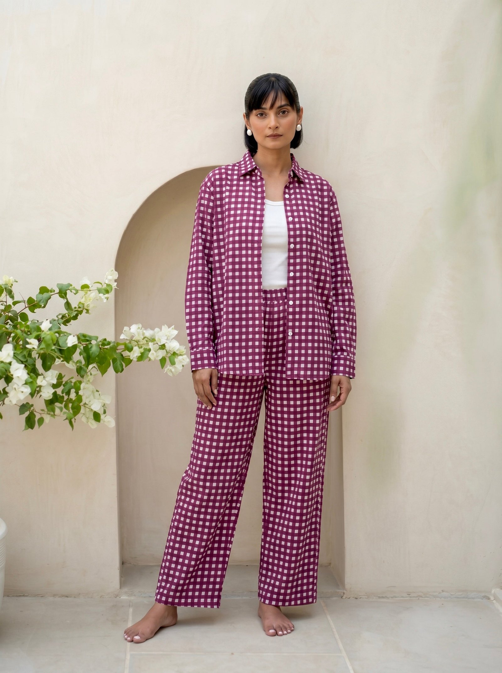 Berry Gingham Co-Ord Set