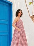 Blush Blossom Cotton Maxi Dress