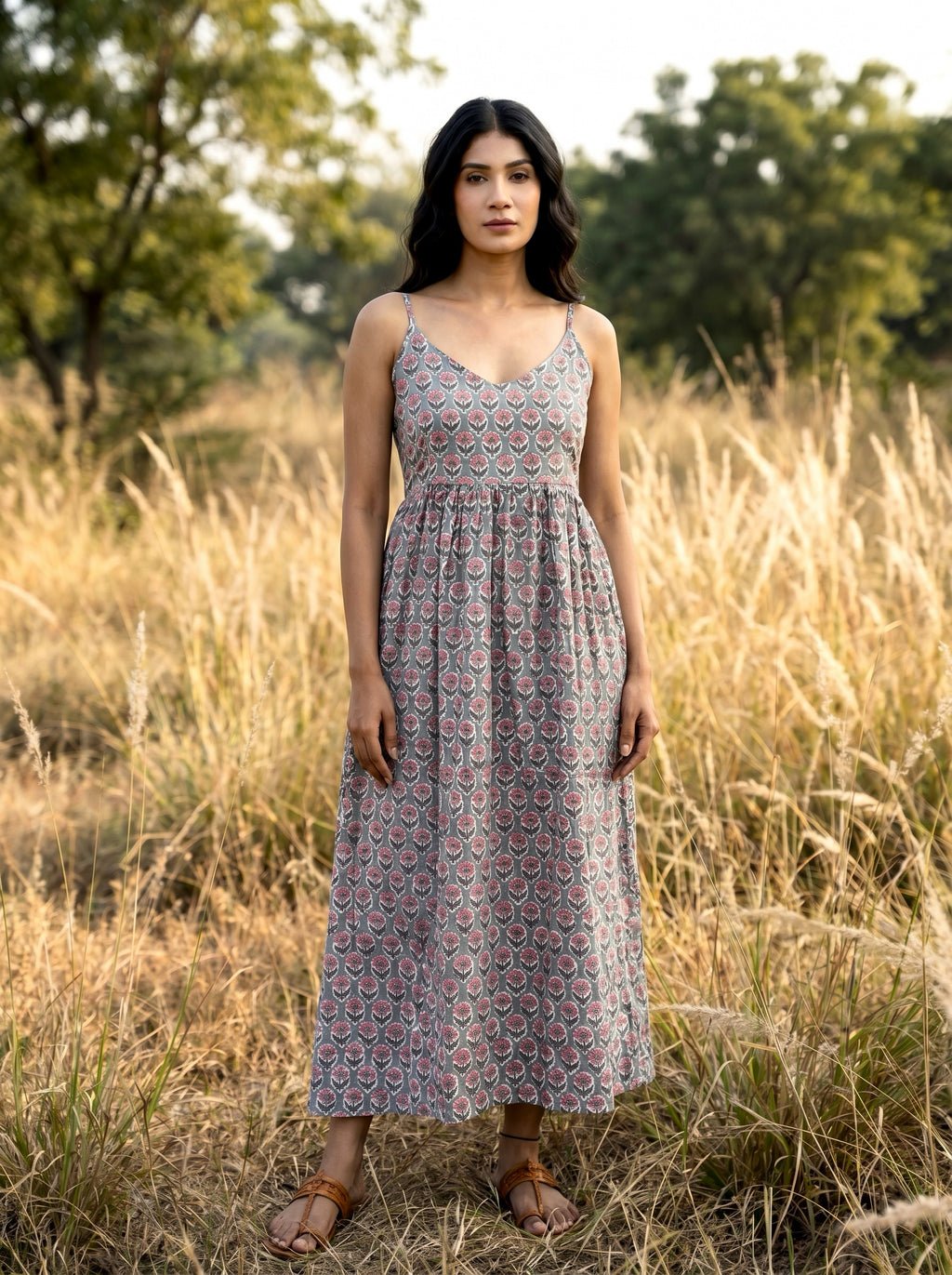Ash Rose Cotton Maxi Dress